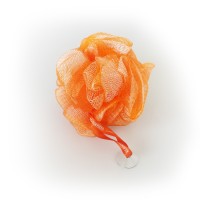 Exfoliating Bath & Shower Body Puff / Buffer (Tangerine Orange)